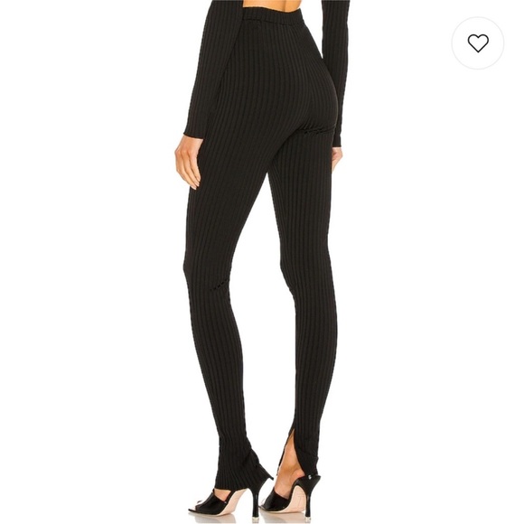 L'Academie Black Split Front Legging Black - Picture 4 of 5